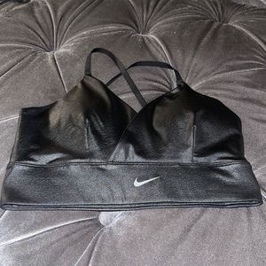 Faux Leather Nike Sports Bra